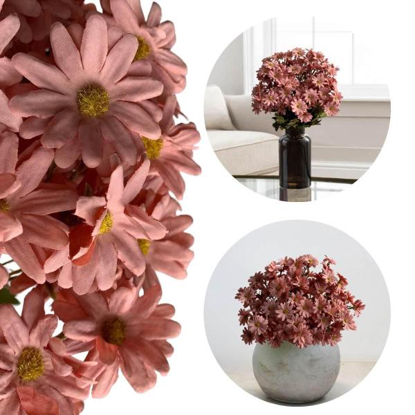Pacote 15 Buquês de Margaridas Flores Artificiais de Alta Qualidade Direto do Distribuidor - DE4423 - Decora Flores Artificiais Imagem de Pacote 15 Buquês de Margaridas Flores Artificiais de Alta Qualidade Direto do Distribuidor - DE4423