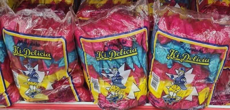 Pacote 150 saquinhos Flocos arrozinho Doce Cosme e Damião - Blook Imagem de Pacote 150 saquinhos Flocos arrozinho Doce Cosme e Damião