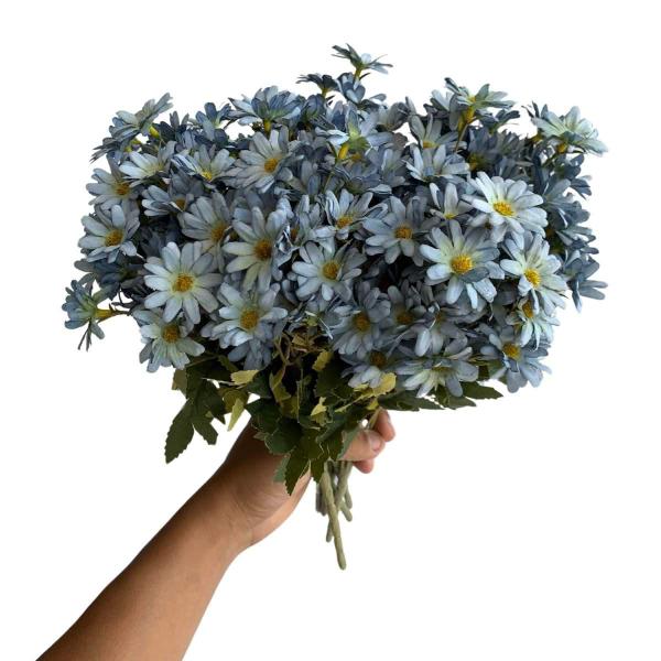 Pacote 18 Buquês de Margaridas 35 cm Flores Artificiais Decoração Desconto e Baixa Manutenção - DE4423 - Decora Flores Artificiais Imagem de Pacote 18 Buquês de Margaridas 35 cm Flores Artificiais Decoração Desconto e Baixa Manutenção - DE4423