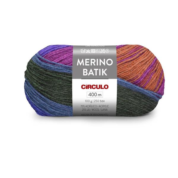 Imagem de Pacote 5 Lã Merino Batik 100g Circulo (acrilico/lã merino) TEX 250 400m