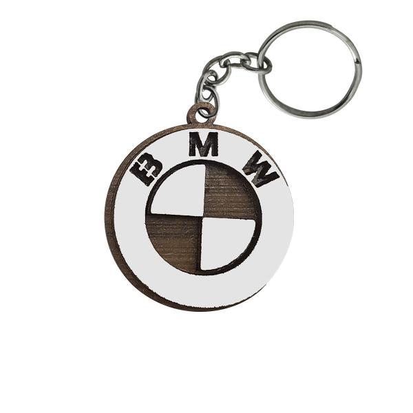 Imagem de Pacote 50 Chaveiro 3d Marca Bmw com Argola 4cm Mdf Madeira Decorada