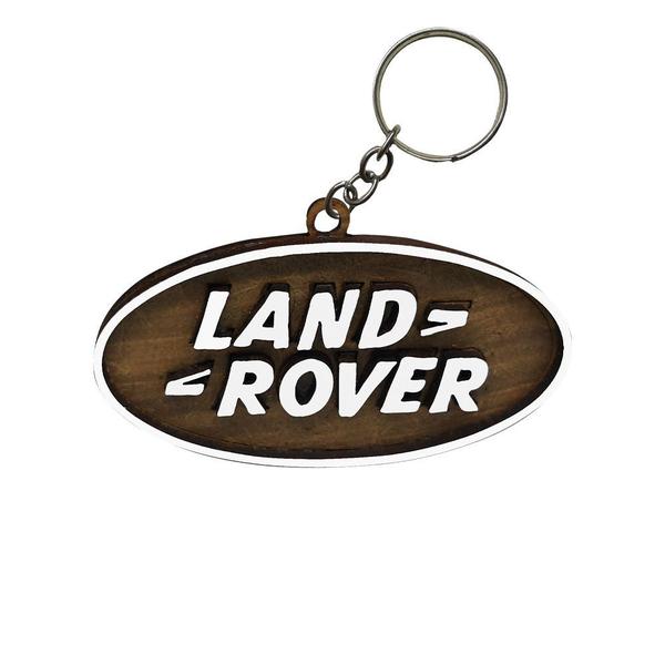 Imagem de Pacote 50 Chaveiros 3d Marca Land Rover com Argola 6cm Mdf Madeira Decorada