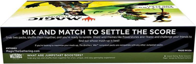 Pacote Booster Magic The Gathering Brothers' War Jumpstart - Wizards of the Coast Imagem de Pacote Booster Magic The Gathering Brothers' War Jumpstart