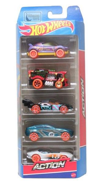 Imagem de Pacote c/ 5 Carrinhos (Pack) Hot Wheels 1/64 - Mattel