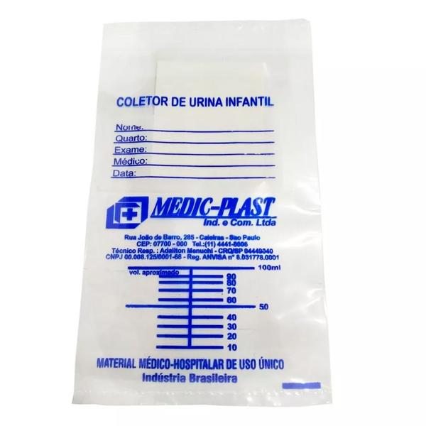 Pacote Coletor De Urina Infantil Unissex Medic - Kit 100 Unidades - MedicPlast Imagem de Pacote Coletor De Urina Infantil Unissex Medic - Kit 100 Unidades