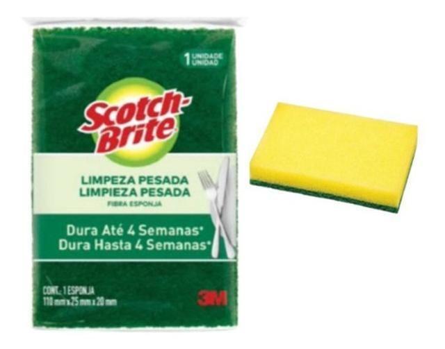 Imagem de Pacote Com 10 Esponja Multiuso Scotch Brite 3M - Lava Louças