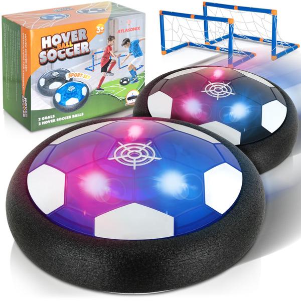 Imagem de Pacote com 2 bolas de futebol Hover Atlasonix Floating LED para crianças de 8 a 12 anos