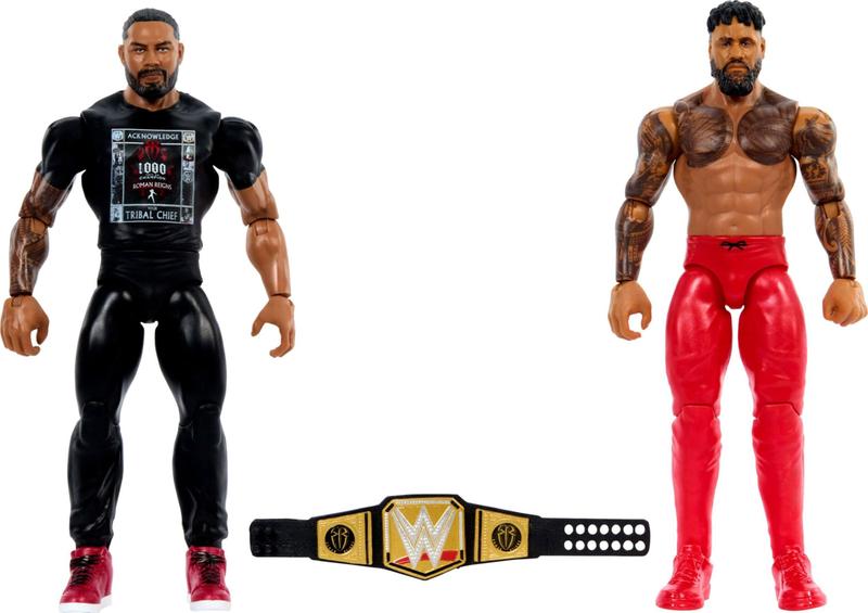 Imagem de Pacote com 2 bonecos de ação Mattel WWE Main Event Championship