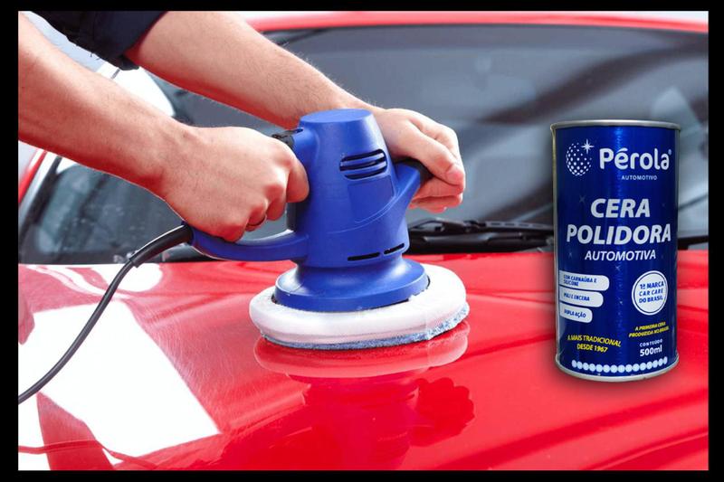 Imagem de Pacote com 2 Ceras Perola De Polir Com Furadeira C/carnauba - 500ml