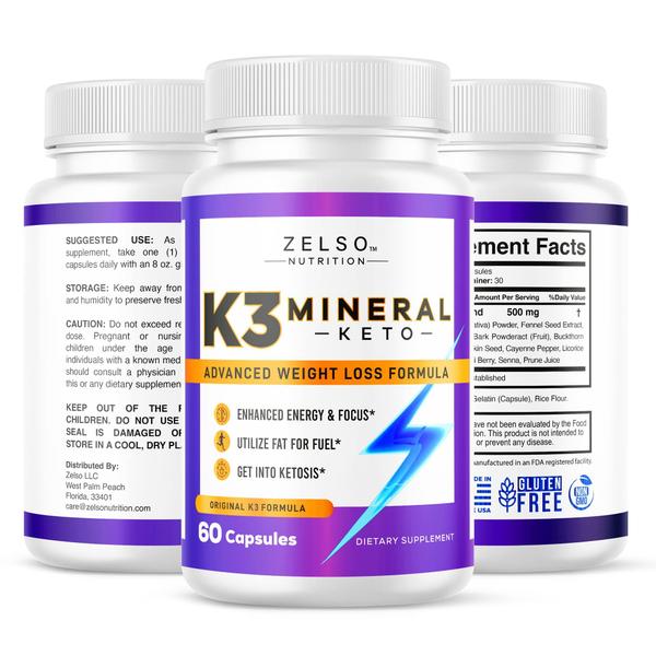 Imagem de (Pacote com 2) Comprimidos K3 Mineral Keto, 120 unidades - ZELSO