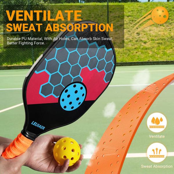 Imagem de Pacote com 2 fitas adesivas Pickleball Paddle Grip Absorption SARDVISA