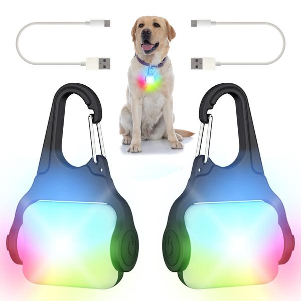 Imagem de Pacote com 2 lâmpadas para cães BLBS Color Changing Collar Light