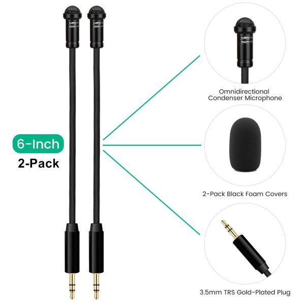 Imagem de Pacote com 2 microfones Lavalier para Rode Wireless GO 2/ii ME Pro