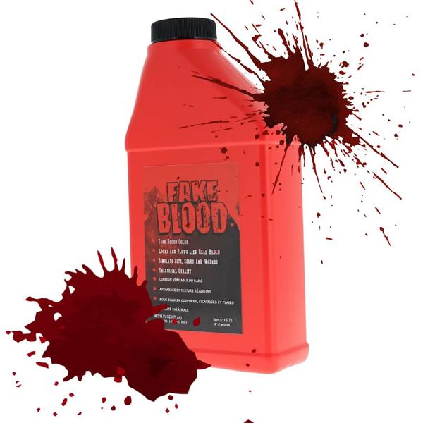 Imagem de Pacote com 2 Stage Blood Fake Blood, 2 x 473 ml para maquiagem de vampiros