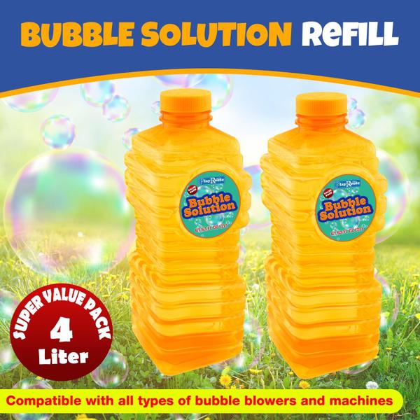 Imagem de Pacote com 2 unidades Bubble Solution PlayRoute 4L/136oz para crianças de 3 anos ou mais