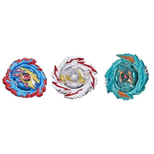 Imagem de Pacote com 3 unidades da Beyblade Hasbro Burst Surge Speedstorm Tempest Cloud