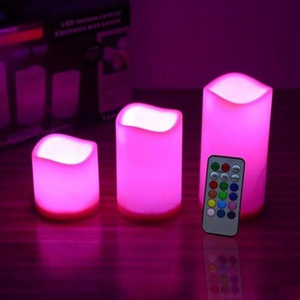 Imagem de Pacote com 3 unidades de LED, velas cintilantes, luzes, cont