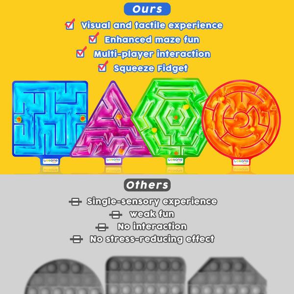 Pacote com 4 brinquedos Squishy Toys LESONG Sensory Fidget Toys para crianças Imagem de Pacote com 4 brinquedos Squishy Toys LESONG Sensory Fidget Toys para crianças