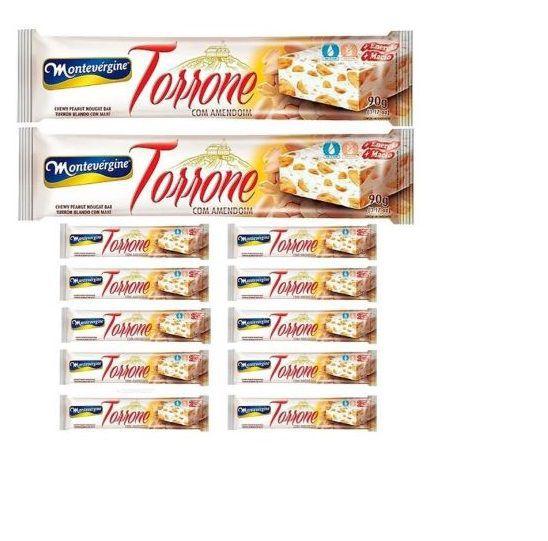 Imagem de Pacote Com 48 Unidades Torrone Amendoim 90g - Montevérgine