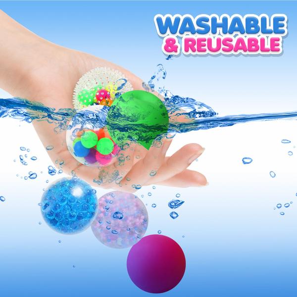 Imagem de Pacote com 6 bolas Squishy Sensory Stress Squeezing Balls