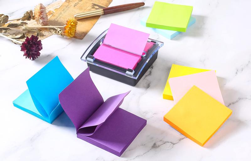 Imagem de (pacote com 8) Sticky Notes YEECOK 8 cores 7,6 x 7,6 cm 84 folhas