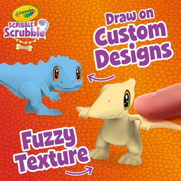 Imagem de Pacote combinado Toy Crayola Scribble Scrubbie Pets Dinosaur Glow