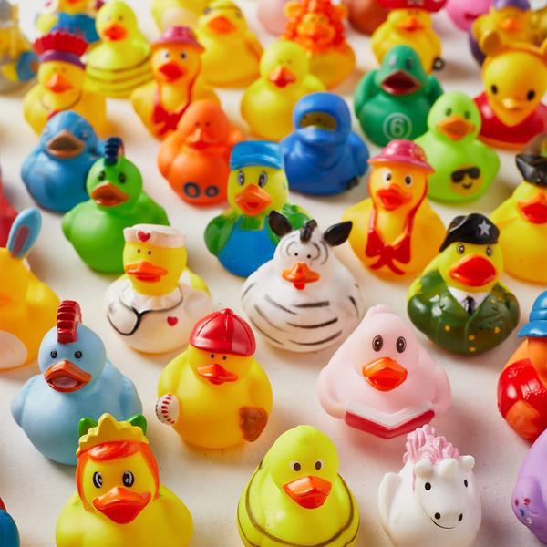 Imagem de Pacote de 100 Rubber Duck ValenLyra para Jeep Duck com bolsa