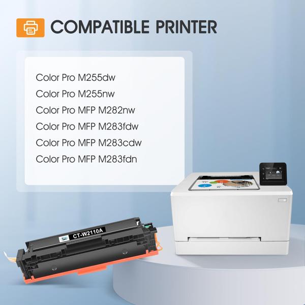 Imagem de Pacote de 4 cartuchos de toner Cool Toner 206A para HP Laserjet Pro