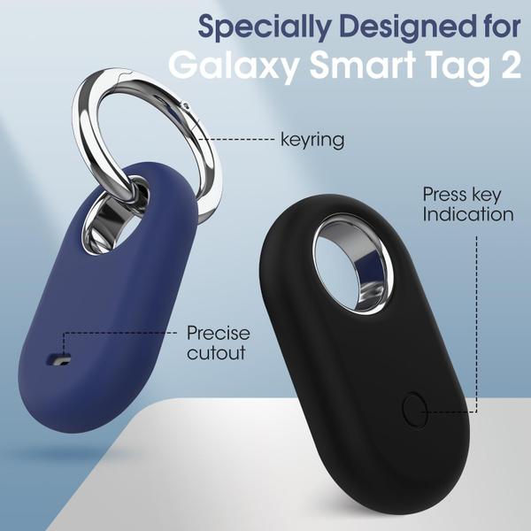 Pacote de 4 suportes SmartTag2 compatível com Samsung Galaxy SmartTag2 - Pautas Imagem de Pacote de 4 suportes SmartTag2 compatível com Samsung Galaxy SmartTag2