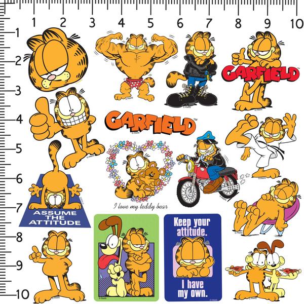 Imagem de Pacote de adesivos GRAPHICS & MORE Garfield 50 Vinyl Large Deluxe