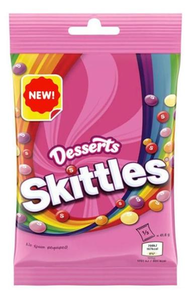 Imagem de Pacote De Balas Skittles Desserts 125G Importado