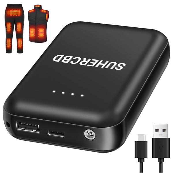 Imagem de Pacote de bateria de colete aquecido SUHERCBD 5000mAh Power Bank 7,4V