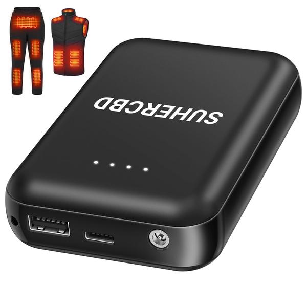 Imagem de Pacote de bateria de colete aquecido SUHERCBD 5000mAh Power Bank 7,4V