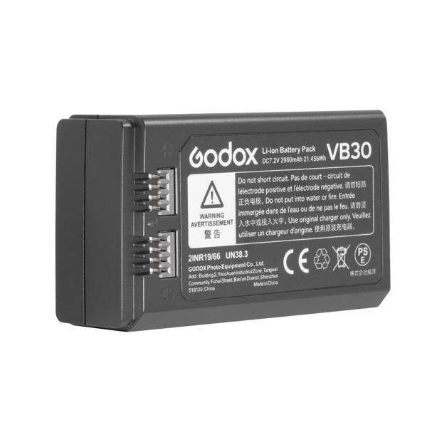 Imagem de Pacote de bateria GODOX V1 Pro VB30 7,2 V 2980 mAh de lítio