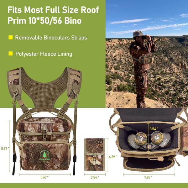 Imagem de Pacote de baú Binocular Harness Wild Cedar com bolsa Rangefinder