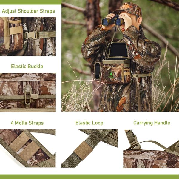 Imagem de Pacote de baú Binocular Harness Wild Cedar com bolsa Rangefinder