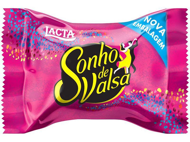 Pacote de Bombom Chocolate Sonho de Valsa - ao Leite 1kg Lacta Imagem de Pacote de Bombom Chocolate Sonho de Valsa - ao Leite 1kg Lacta