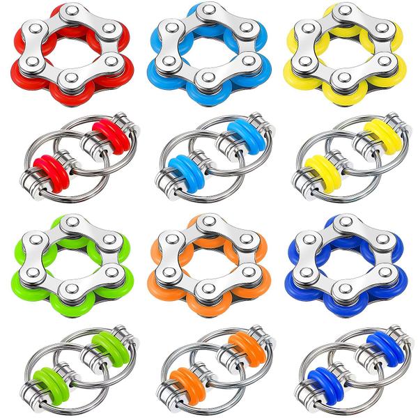 Imagem de Pacote de brinquedos Fidget Hicarer Flippy Chain Six Roller Chain x12