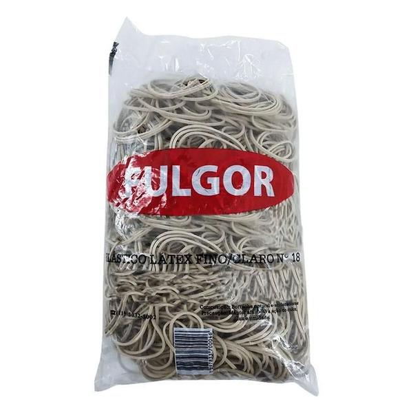 Pacote de Elástico Látex Fino N18 Claro 1000g - Fulgor - Tendtudo Imagem de Pacote de Elástico Látex Fino N18 Claro 1000g - Fulgor