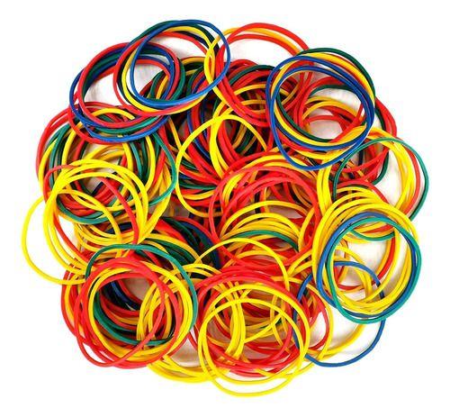 Imagem de Pacote De Elastico Resistente Colorido Multiuso 50g