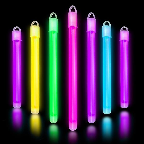 Imagem de Pacote de festa a granel Glow Sticks Glow Fever de 6 polegadas e 50 quilates com cordões