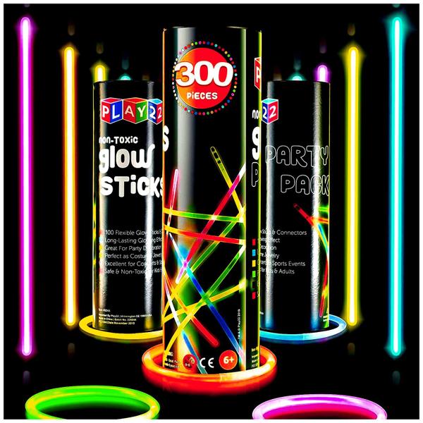 Imagem de Pacote de festa de Halloween Glow Sticks Play22 300 Ultra Bright de 8 cm