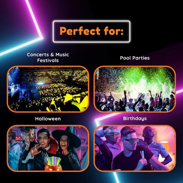 Imagem de Pacote de festa Glow Sticks Glow Fever de 6 polegadas e 100 quilates verde