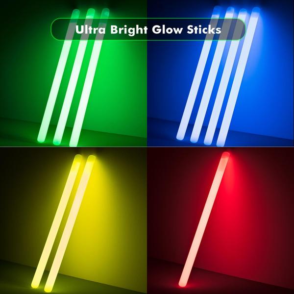 Imagem de Pacote de festa Glow Sticks JICUICUI Ultra Bright Easter 500