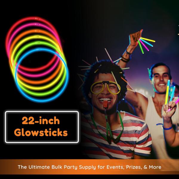 Imagem de Pacote de festa Glowsticks: colares Glow Fever Glow 22" 100 ct