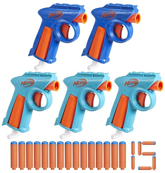 Imagem de Pacote de festa NERF N Series Flex Blasters com 15 dardos N1 8+