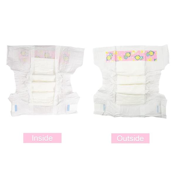 Imagem de Pacote de fraldas para bonecas CHAREX Baby, 10 peças para Reborn de 45 a 60 cm