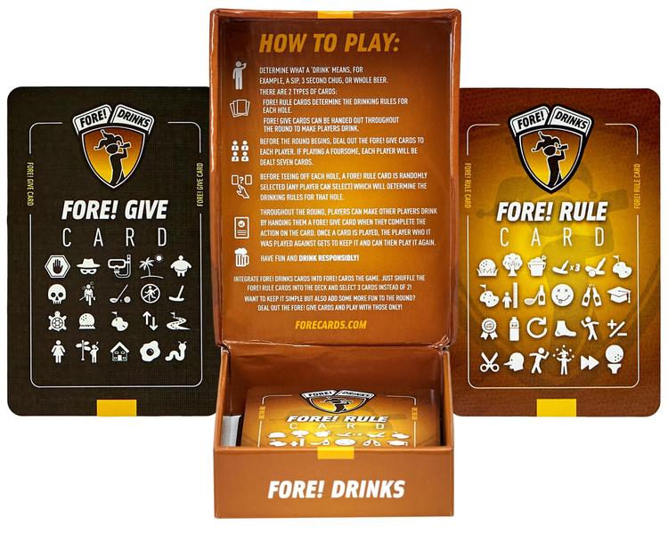 Imagem de Pacote de jogos Fore! Cartas 3 com Fore! Bebidas e alimentos! Dinheiro