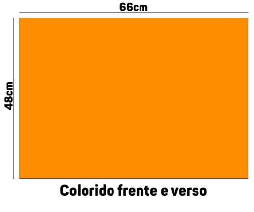 Imagem de Pacote de Papel Color Set 48 x 66cm Laranja c/ 20 -  Ridet