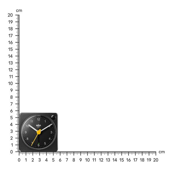 Pacote de presente para casa com despertador analógico de viagem preto clássico da Braun com soneca e luz, tamanho compacto, movimento silencioso de quartzo, alarme sonoro crescendo em preto, modelo BC02XB (pacote com 2) Imagem de Pacote de presente para casa com despertador analógico de viagem preto clássico da Braun com soneca e luz, tamanho compacto, movimento silencioso de quartzo, alarme sonoro crescendo em preto, modelo BC02XB (pacote com 2)
